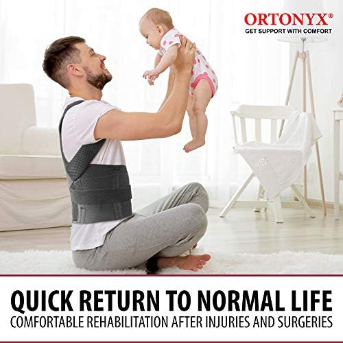 ORTONYX Posture Corrector for Women & Men, Back Shoulder Support Brace