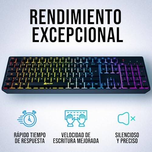 Chroma Wireless Gaming Keyboard, Spanish QWERTY Layout, Lightweight Silent