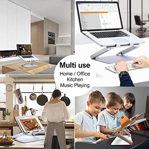 DXX Laptop Heat Dissipation Stand, Ergonomic Aluminum Laptop Mount Computer Stand, Detachable Laptop Riser Notebook Holder Stand,Metal Holder Compatible with 10 to 15.6 Inches Notebook Computer