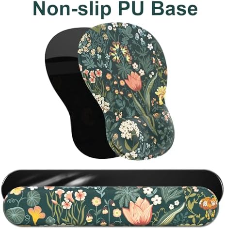 Ergonomic Mouse Pad with Wrist Rest and Keyboard Wrist Rest, Gel Mousepad