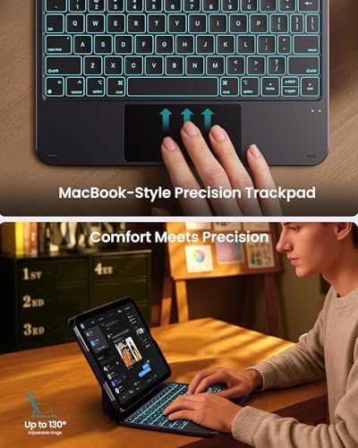 typecase Edge+ Keyboard Case for iPad A16 11th/10th Gen, Portrait Stand