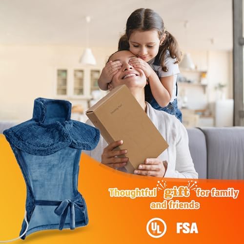 Massaging Heating Pad for Back, Neck and Shoulder Massager