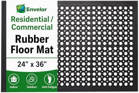 Envelor Anti Fatigue Bar Mat, Non Slip Kitchen Floor Door Mat, 24 x 36 in
