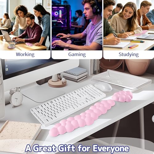 Sushret Cloud Wrist Rest for Keyboard and Mouse, Cloud Keyboard Wrist Rest