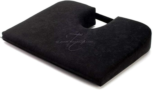 Tush Cush Home Office Orthopedic Large Computer Ergonomic Seat Cushion Original - Firm Black Fabric
