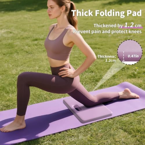 PAIDU Yoga Knee Pad 1" Thick, Foldable for Home Gym