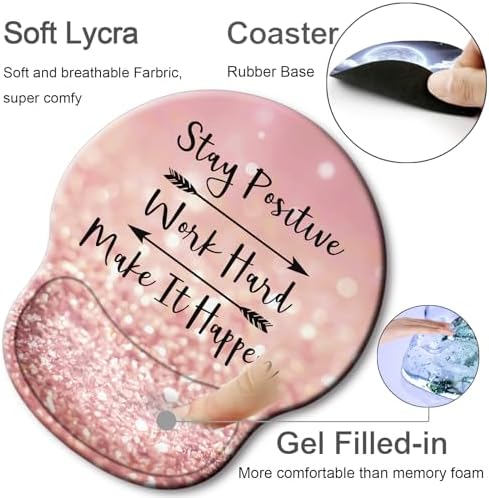 Ergonomic Mouse Pad with Wrist Rest Support,Gel Mouse Pads for Desk