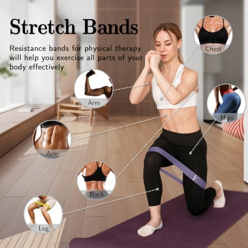 Resistance Bands for Working Out, 5 Levels Elastic Exercise Bands