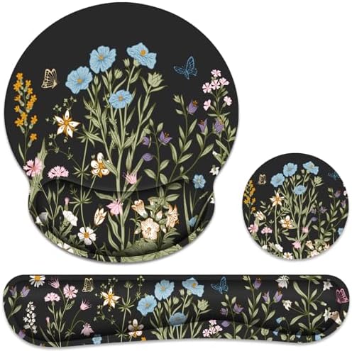 Ergonomic Mouse Pad with Wrist Rest and Keyboard Wrist Rest, Mousepad