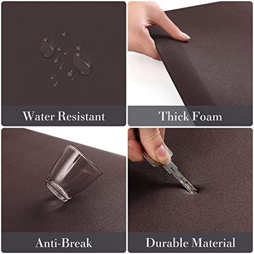 HappyTrends 2 PCS Kitchen Mat Cushioned Anti-Fatigue Floor Mat, Heavy Duty