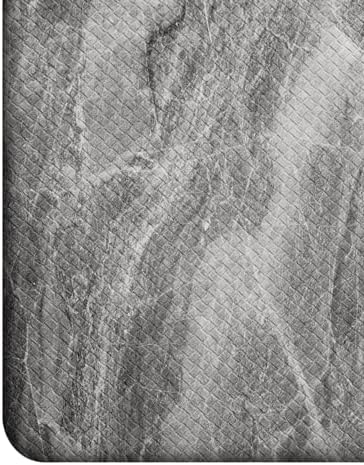 DEXI Kitchen Floor Mats Cushioned Anti Fatigue, 23x59 Dark Grey Marble