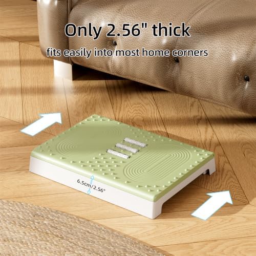 JOYZAN Foldable Foot Rest for Under Desk Footstool with Massage Roller