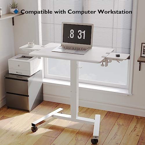 BONTEC Ergonomic Desk Extender Tray, 9.5"x9.1" Table Mount Arm Wrist Rest Shelf, 90° Foldable Elbow Support, Clamp on Computer Arm Rest for Desk, Office & Home Use, Durable & Easy to Install
