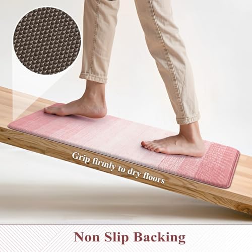 KIMODE Kitchen Anti Fatigue Mats, Boho Farmhouse Kitchen Rugs Sets of 2