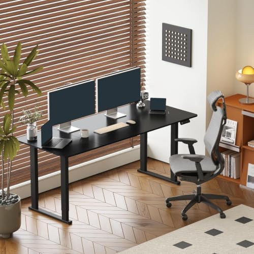 SANODESK 4-Leg 78''x32'' Large Electric Height Adjustable Standing Desk