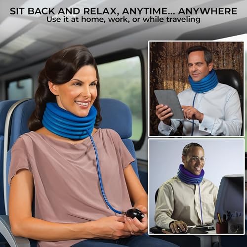Dr. Bob's Portable Neck Traction - Medium Cervical Distraction Device Neck Pain Relief, Headache Relief Medical Grade Materials The Doctors Choice for over 20 years