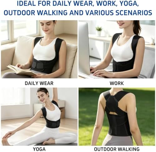 Posture Corrector for Women and Men Upper Back Brace Straightener Scoliosis