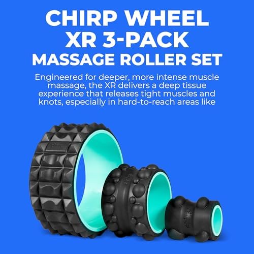 Chirp Wheel XR Acupressure Back Roller Set, 3-Pack, Mint