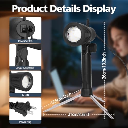 EMART Photography LED Spotlight for Video Recording and Studio,2-Pack