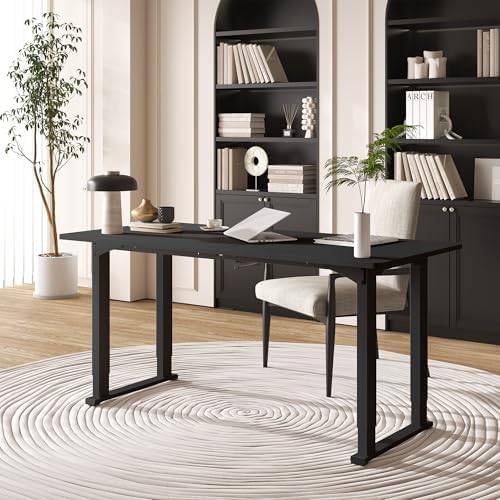 4 Leg Standing Desk Large,Electric 55x28 Desk for Home Office