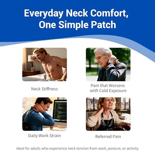 100 Count Neck Pain Relief Patches, Maximum Strength for Neck & Shoulder