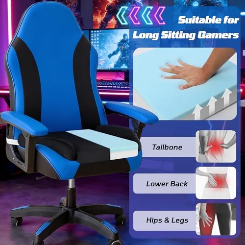 Gaming Chair Seat Cushion Pad for Men Gamer, Black