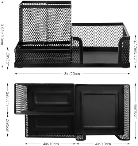 Comix Mesh Pen Holder, Desk Organizer for Home Office, Black