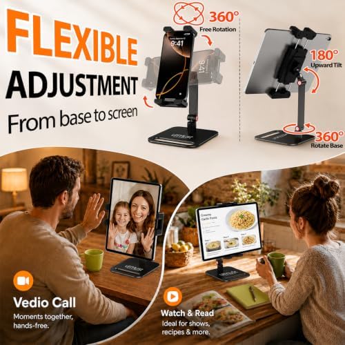 Urmust Portable Monitor Stand with 360° Rotating Base C-S