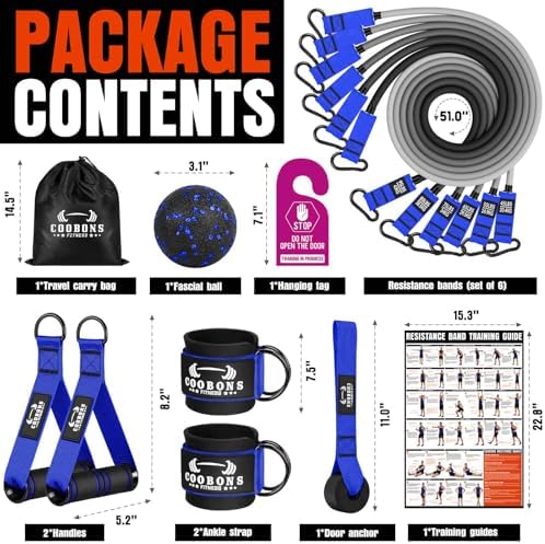 Heavy Resistance Bands for Working Out, 300LBS Exercise Bands with Handles