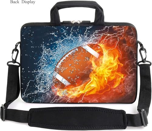 15" laptop sleeve laptop bag chromebook case adjustable shoulder strap with handle accessory pocket for men women (RYD-15-7)
