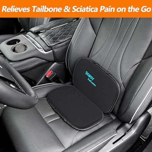 Sojoy iGelComfort 3 in 1 Foldable Gel Seat Cushion Featured with Memory Foam (A Must-Have Travel Cushion! Smart, Easy Travel Cushion) (Size: 18.5“ x 15" x 2")