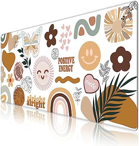 iCasso Desk Mat,Large Gaming Mouse Pad,XXL Desk Pad,Sticker