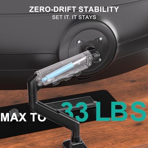 WALI Ultrawide Single Monitor Arm for 17-49 inch Curved Screen, up to 33lbs
