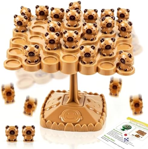 Capybara Balance Game Toy for Adult, Two-Player Balance Tree Game