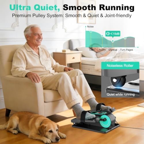 TDH Under Desk Elliptical Machine Leg Exerciser Electric