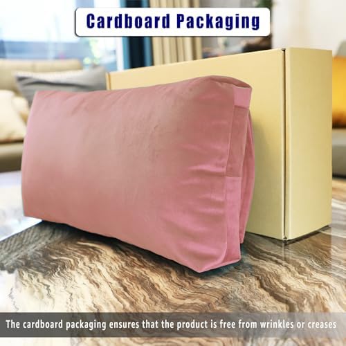 Velvet Recliner Headrest Pillow, Non-Slip Neck Support, Pink
