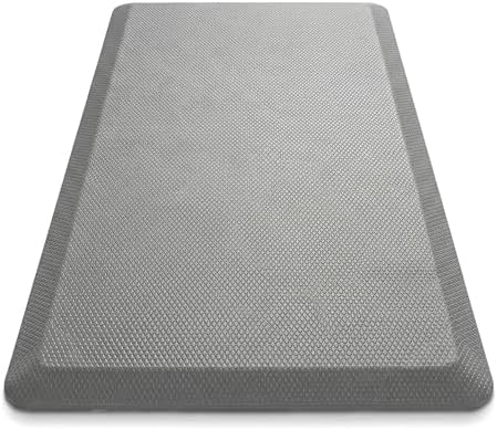 Anti Fatigue Floor Mat - 3/4 Inch Thick Kitchen Rug for Floor, Standing Desk Mat - Comfort at Home, Office, Garage - Non Slip Bottom, Durable and Stain Resistant (Grey, 20" x 39")