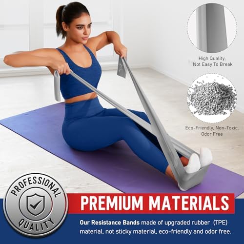 Resistance Bands for Working Out, Stretch Bands for Exercise, Yoga, Pilates