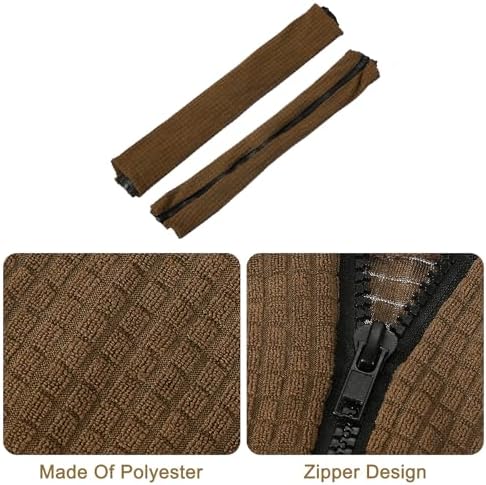 uxcell 4pcs Office Chair Arm Covers, Office Chair Armrest Covers Stretchable Computer Chair Arm Covers Protectors for Office Gaming Chair, Brown