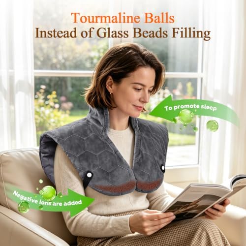 2X Graphene-Infused Heating Pad for Neck and Shoulders and Back
