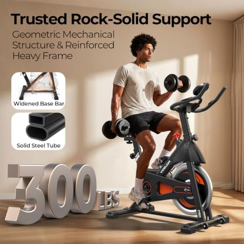 YOSUDA PRO Magnetic Exercise Bike 350 lbs Weight Capacity