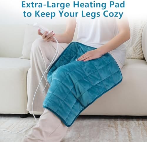 Comfytemp Weighted Heating Pad for Back & Period, FSA Eligible HSA, 20"x24"