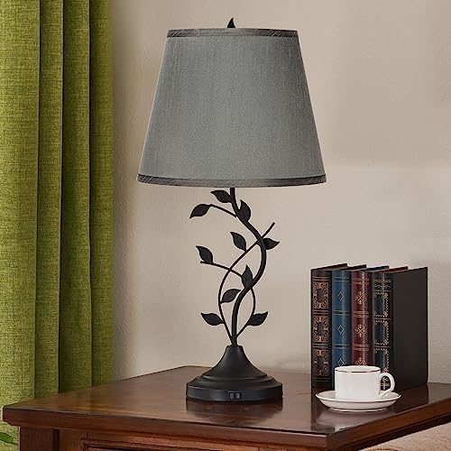 Kakanuo Table Lamp for Living Room, Bedside Lamp for Bedroom, Rustic Lamp