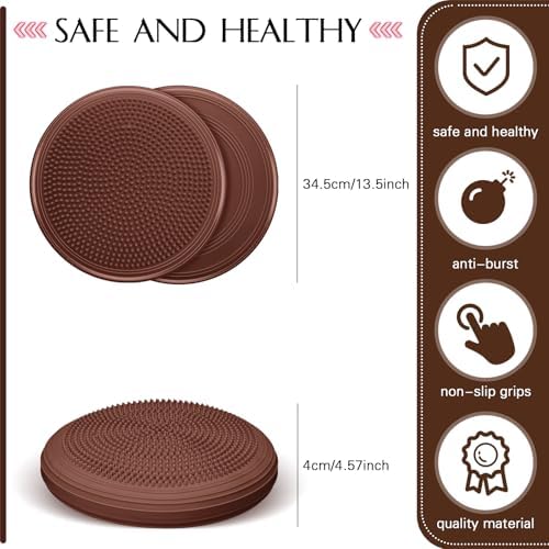 Libima 4 Pcs Wiggle Seat Inflated Wobble Cushion for Kids