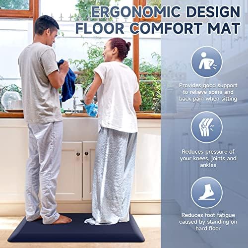 4/5 Inch Thick Kitchen Mats for Floor, StepRite Kitchen Rug for Standing