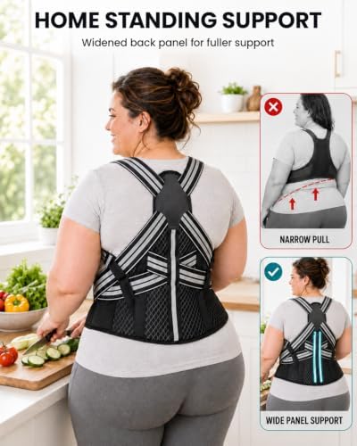 Women's Plus Size Posture Corrector 5XL, Full Back Support for Home Use