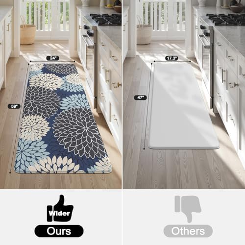 KIMODE Anti Fatigue Kitchen Mats for Floor Cushioned Kitchen Runner Rugs