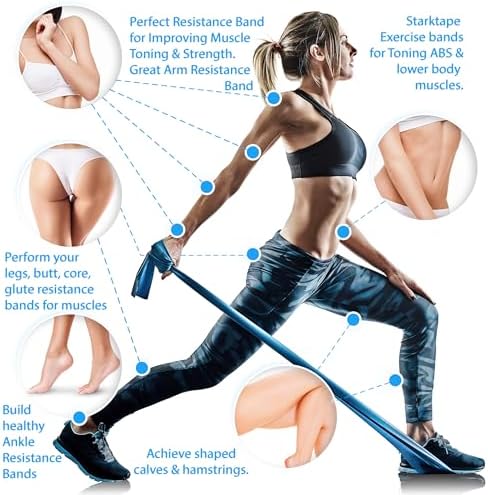 Resistance Bands Professional 8,16, 25, 50 Yards Bulk Rolls. Latex-Free Elastic Physical Therapy Band. No Scent, No Powder - Perfect for Home Exercise, Yoga, Pilates, Gym, Rehab, Workout