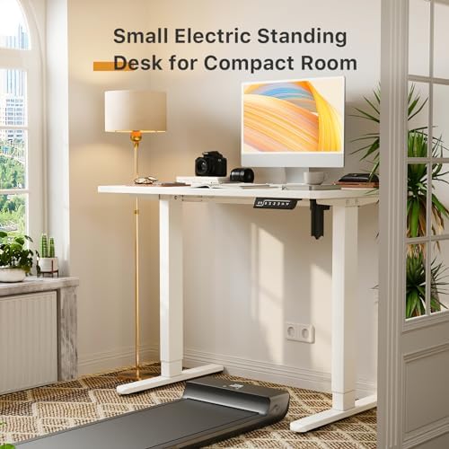 JOY worker Small Electric Standing Desk, 35" Whole Piece Height Adjustable