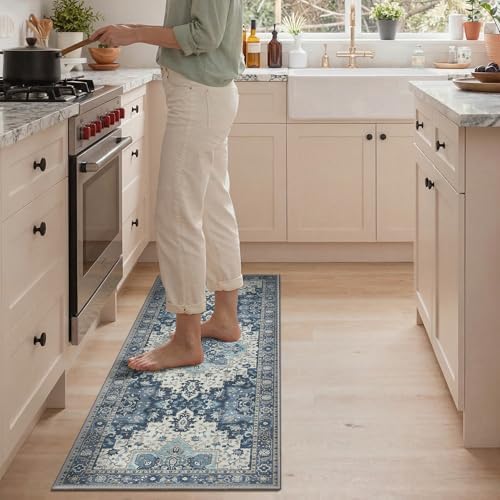 GENIMO Anti Fatigue Kitchen Mats for Floor 2PCS, Cushioned Standing Mats